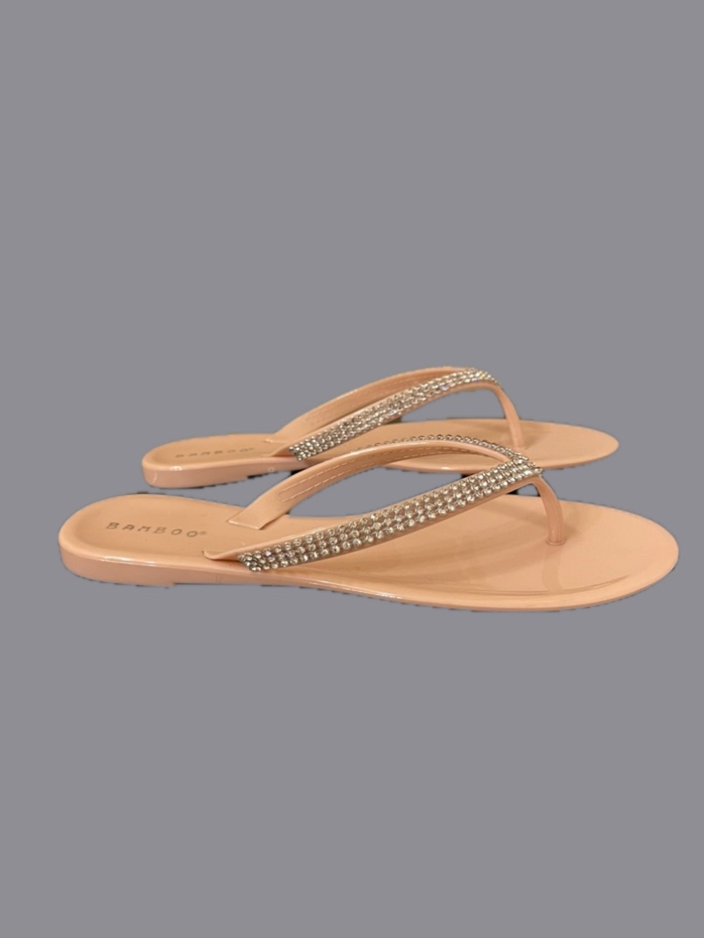 ✨Bamboo Crystal Bling Flip Flops✨
